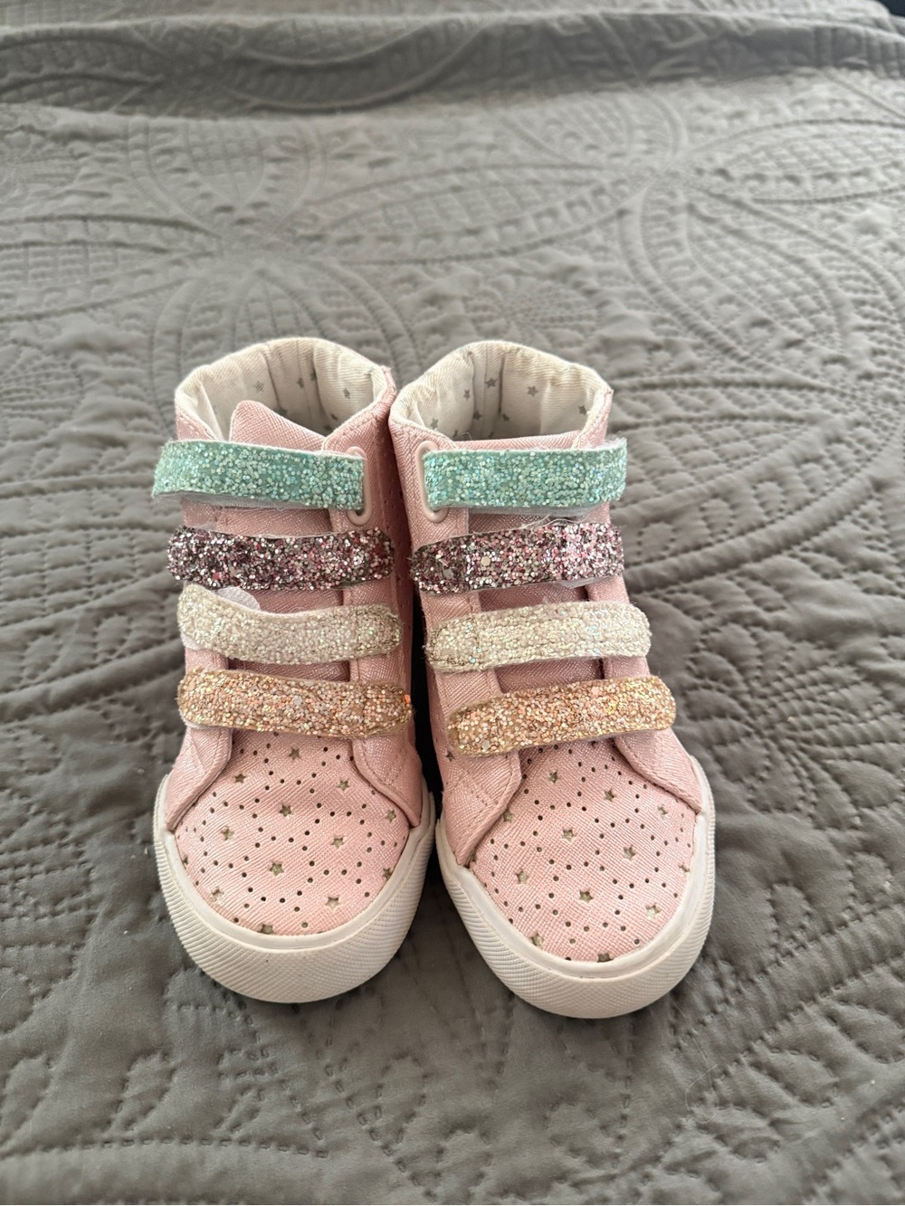 Girls Bumble & Birdie Glitter High Top Sneakers